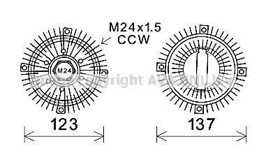 AVA QUALITY COOLING Kytkin, jäähdytystuuletin FDC449